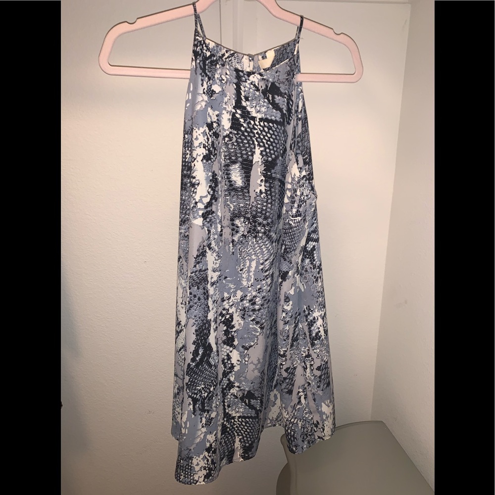 snake print dress
